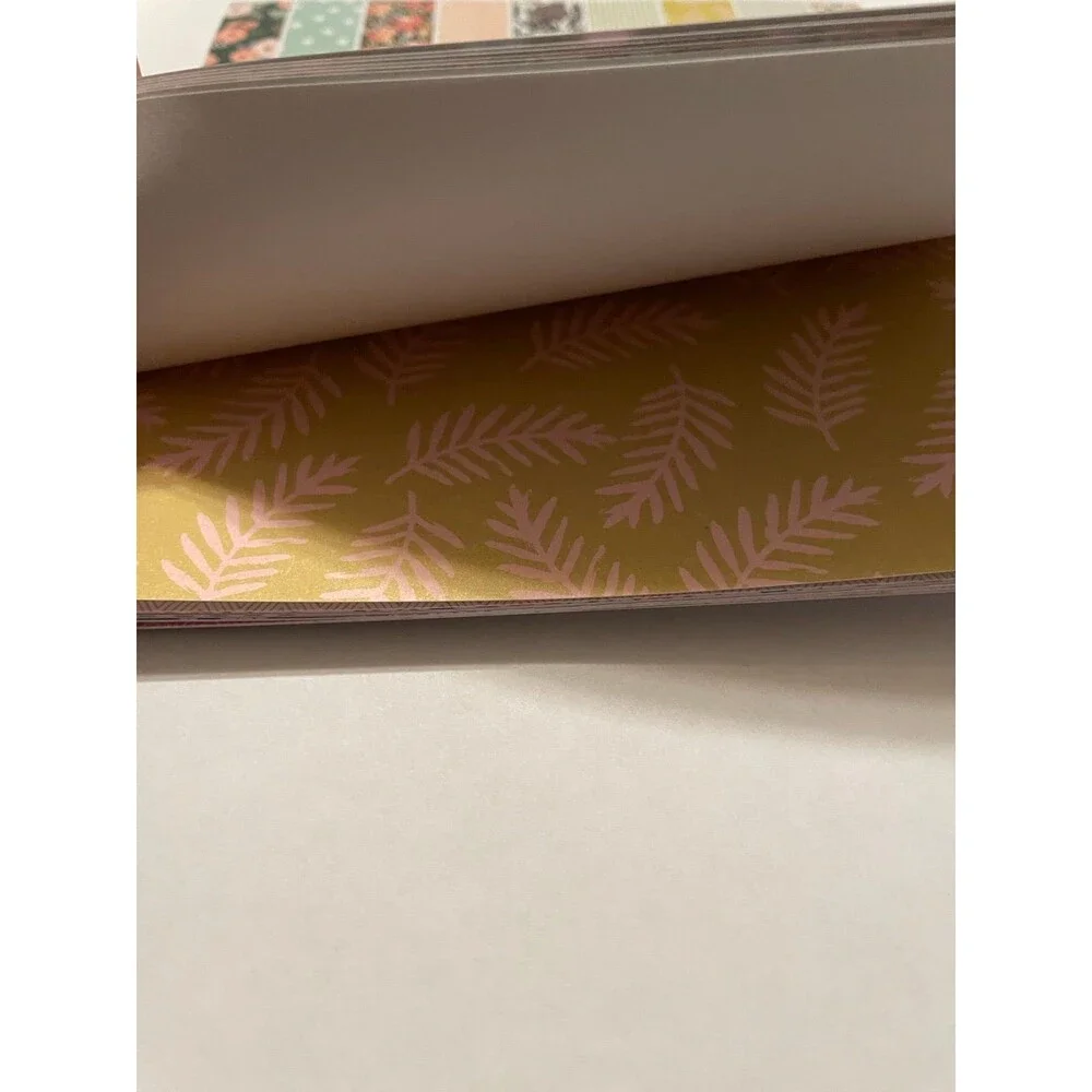 American Crafts Everyday Paper 6”x6” Paper Pad 18 sheets Florals Boho notepad